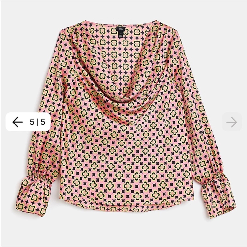 River island blouse cowl neck